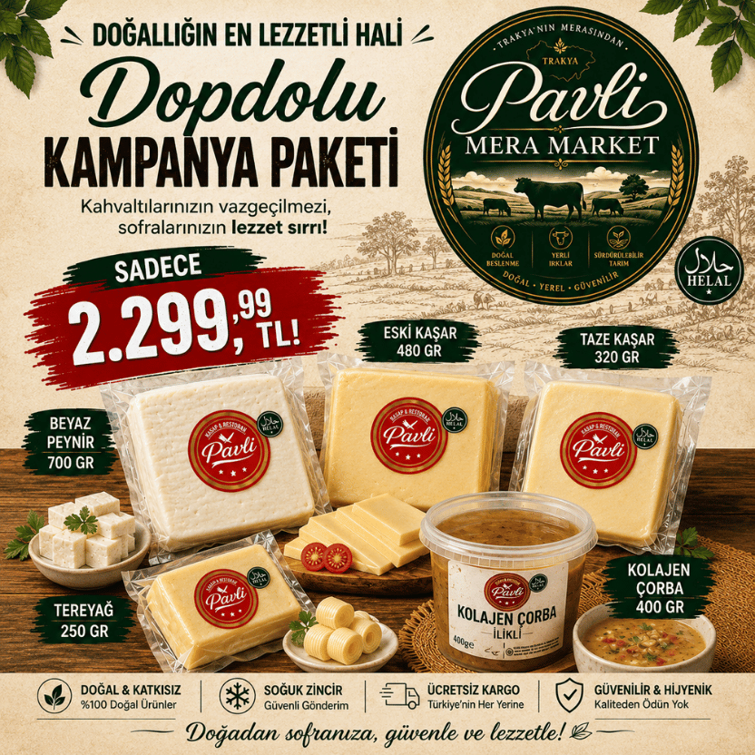 Pavli Köy Kahvaltısı Paketi