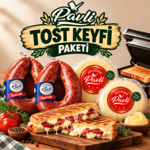 Pavli Gurme Tost Keyfi Paketi | 2 Kangal Sucuk, Taze Kaşar ve Tereyağı